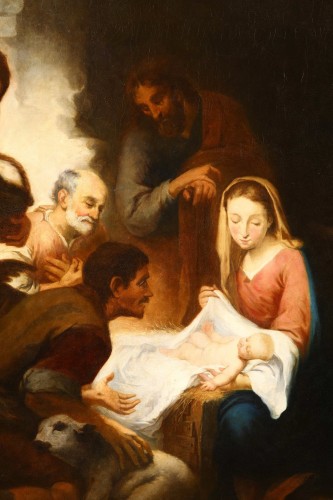 17th century - Nativity, Entourage Esteban Murillo